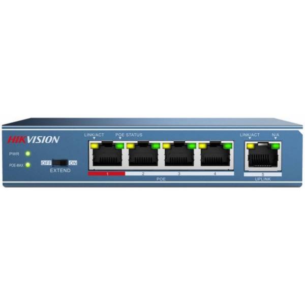 Hikvision DS-3E0105P-E — PoE-коммутатор 4+1