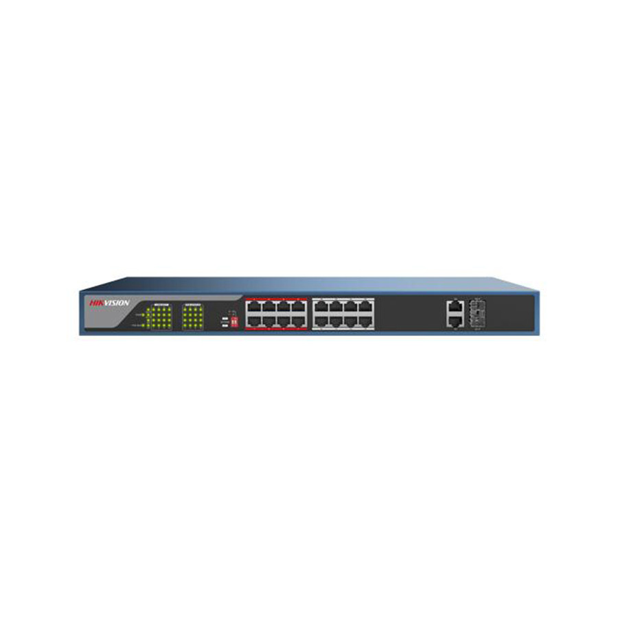 Hikvision DS-3E0318P-E — PoE-коммутатор 16+2