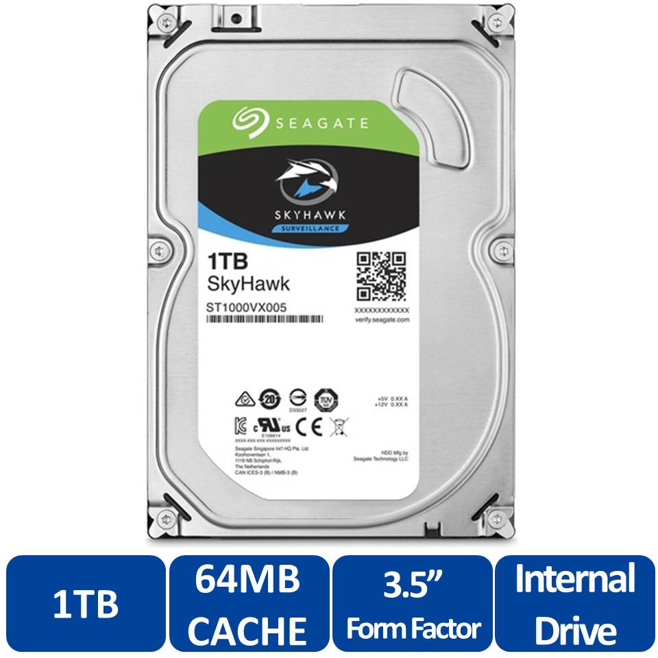 Seagate SkyHawk ST1000VX005 — 1 ТБ HDD для видеонаблюдения